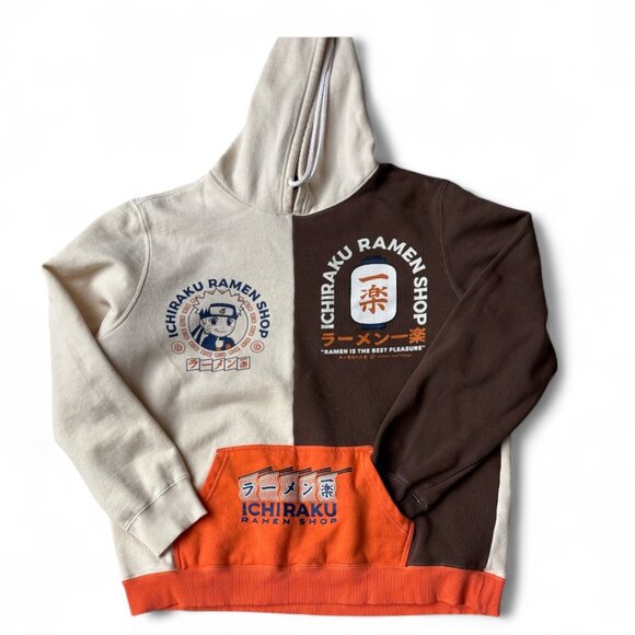 Naruto Shippuden Ichiraku Ramen Shop Color Block Hoodie Boxlunch Anime Size XL - Picture 11 of 13